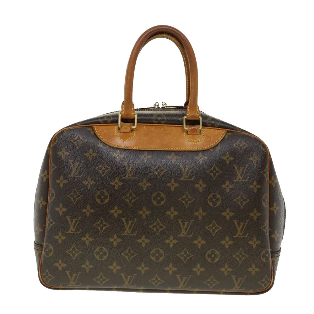 LV Leather Monogram Deauville Handbag - Picture 4 of 16